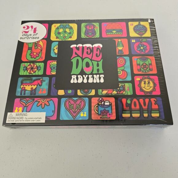 Nee Doh Advent Christmas Calendar 24 Days of Squishy Surprises New - Picture 1 of 5